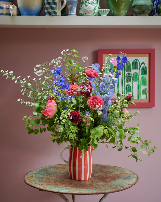 Red Striped Jug